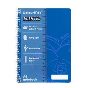 ColourHide Scented Notebook A5 120pg - Blueberry - main image
