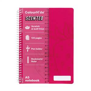 ColourHide Scented Notebook A5 120pg - Strawberry - main image