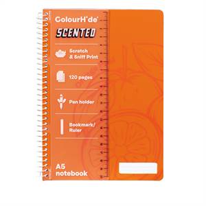 ColourHide Scented Notebook A5 120pg - Orange - main image