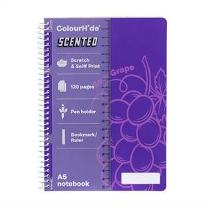 ColourHide Scented Notebook A5 120pg - Grape