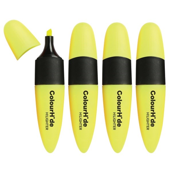 ColourHide® My trusty highlighters pk4 - yellow - main image