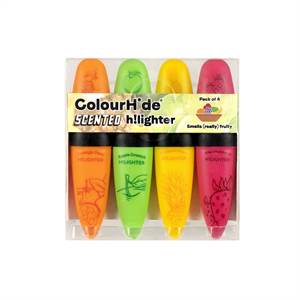 Colourhide Scented Highlighter Pk4 Assorted - main image