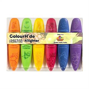 Colourhide Scented Highlighter Pk6 Assorted - main image